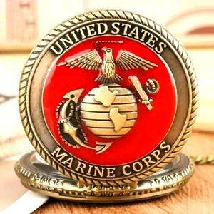 New USMC Marine Corps pocket watch